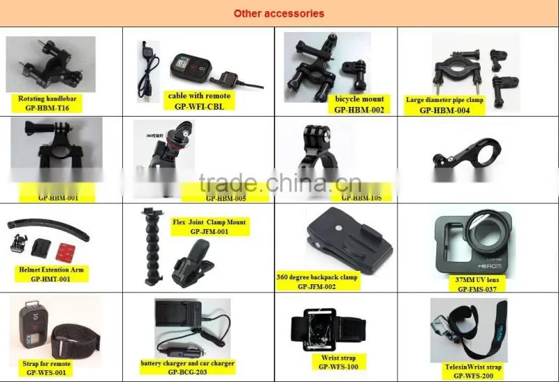 Telesin Professional Protective Side Frame w/ Screws accessories gopro for GOPRO HERO3