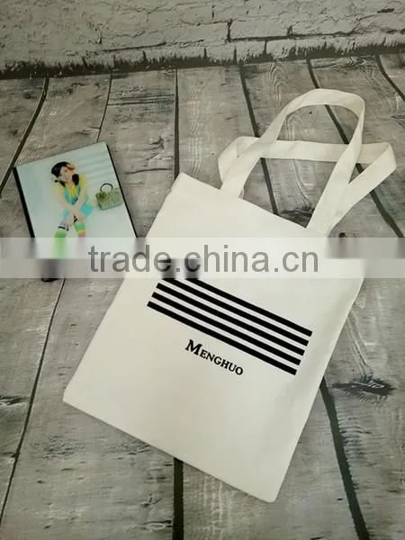 Factory price recyclable 8oz cotton canvas tote bag for shopping