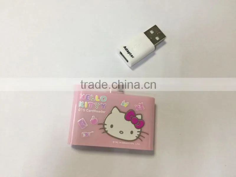 OTG Micro USB 4 In 1 SD Micro SD TF Card Reader for PC and Smartphone