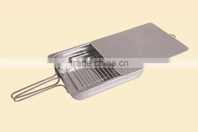 customized portable multifunction stainless steel fish smoker stovetop