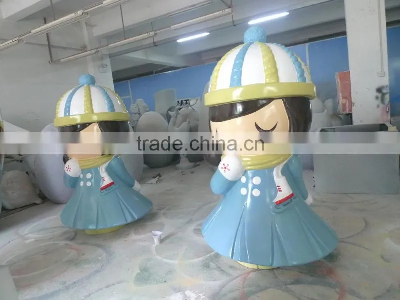 fiberglass decorative cartoon sculpture statue