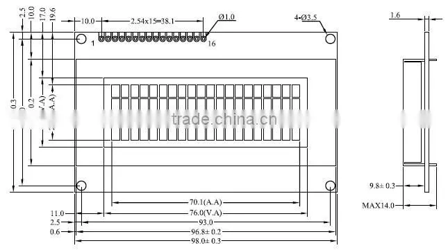 Characters LCD 20x4 2004 LCD display module 5V blue 2004 LCD module