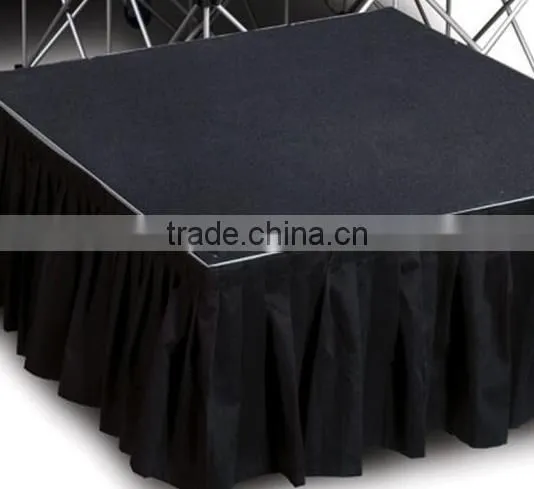 instal moving aluminum install portable stage riser
