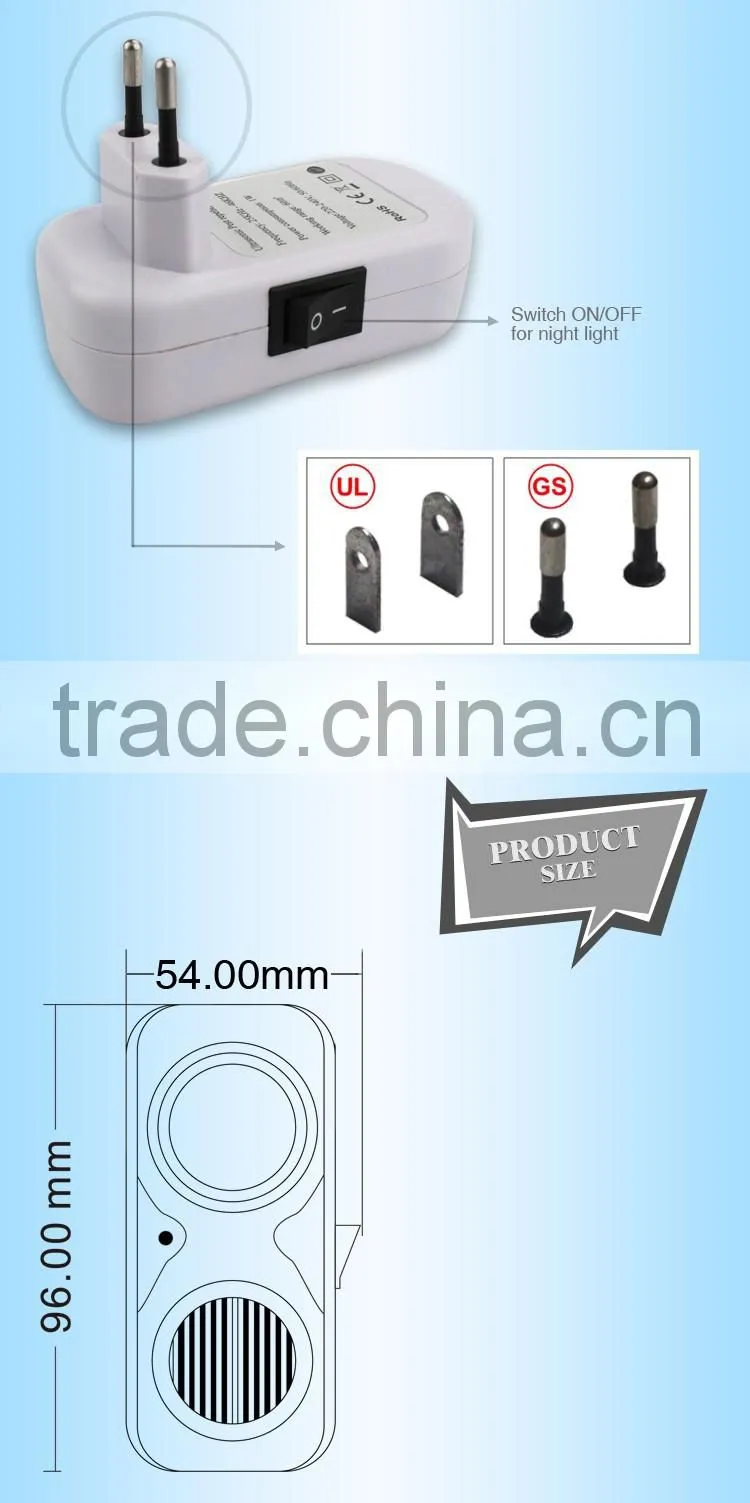 Top Rated Aosion Eco-Friendly Feature with night light electronic plug in insect repeller