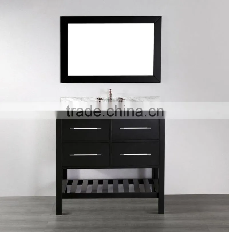 36" free standing wooden espresso modern bathroom vanity YO-W098B