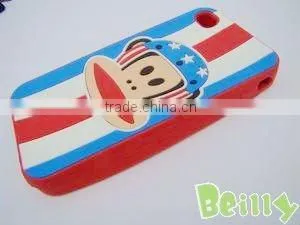 2013 the character custom design 100% eco-friendly silicone mobile phone case