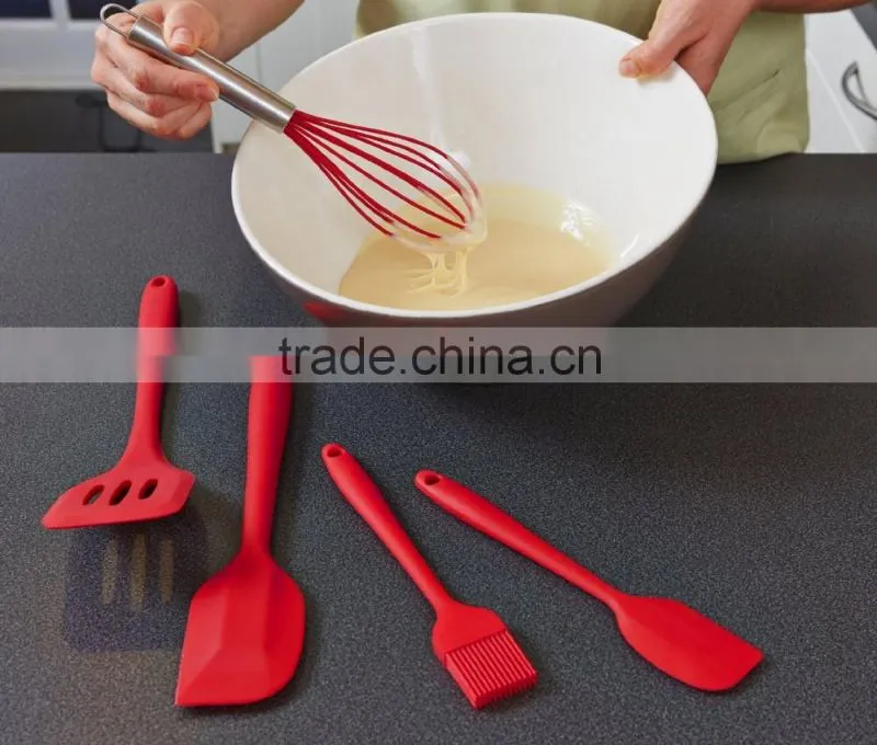 whosale Kitchen Utensils Food Grade Approved Silicone Spatula Set For Baking