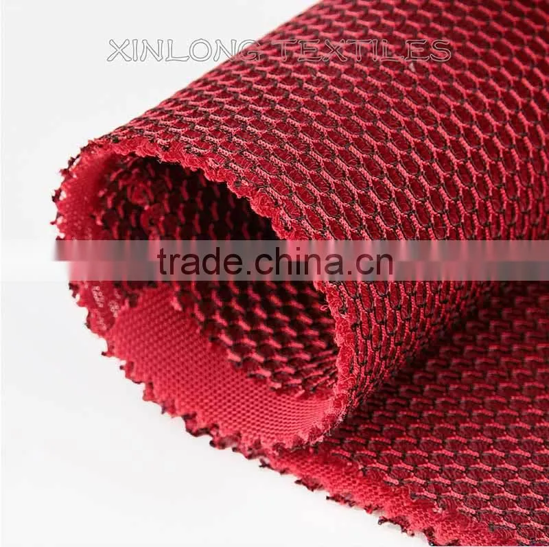 Sandwich mesh D026 spacer air mesh in knitted fabric BLACK YARN