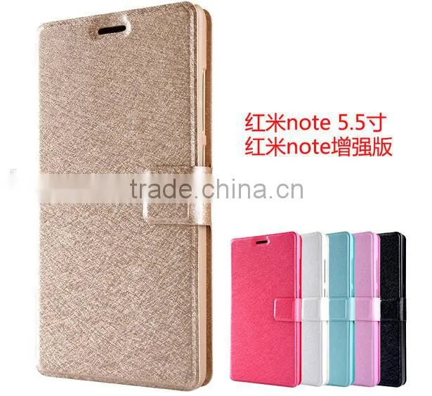 Silk Matte Pattern Wallet Stand Leather Case For XiaoMi Redrice Note 5.5"/Mi 1S/Mi 2/Mi 4/XiaoMi 3/Mi 1 1S