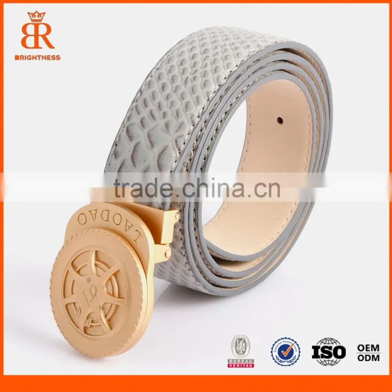 Custom printed leather belts fake designer belts design your own leather belt