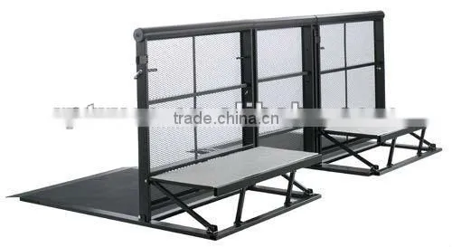 RP aluminum crash barrier - black color