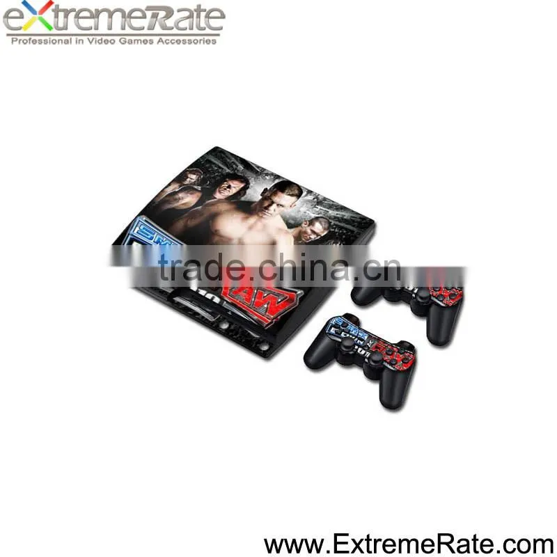 High quality controller skins sticker for PS3 supper slim console