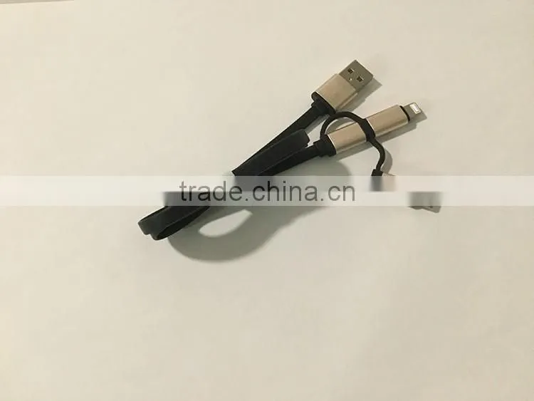2016 Wholesale 3in1For Lighting Micro USB Type C Environmental Quick Charge Data Line Cable