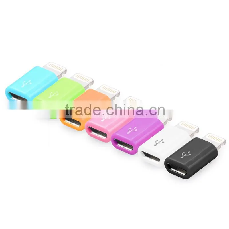 MFi certified micro usb female to 8 pin sync adaptor