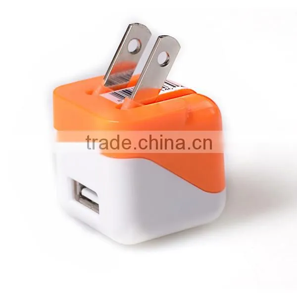 2014 Fashion Color Good Quality Wall Charger For Iphone Wall Charger