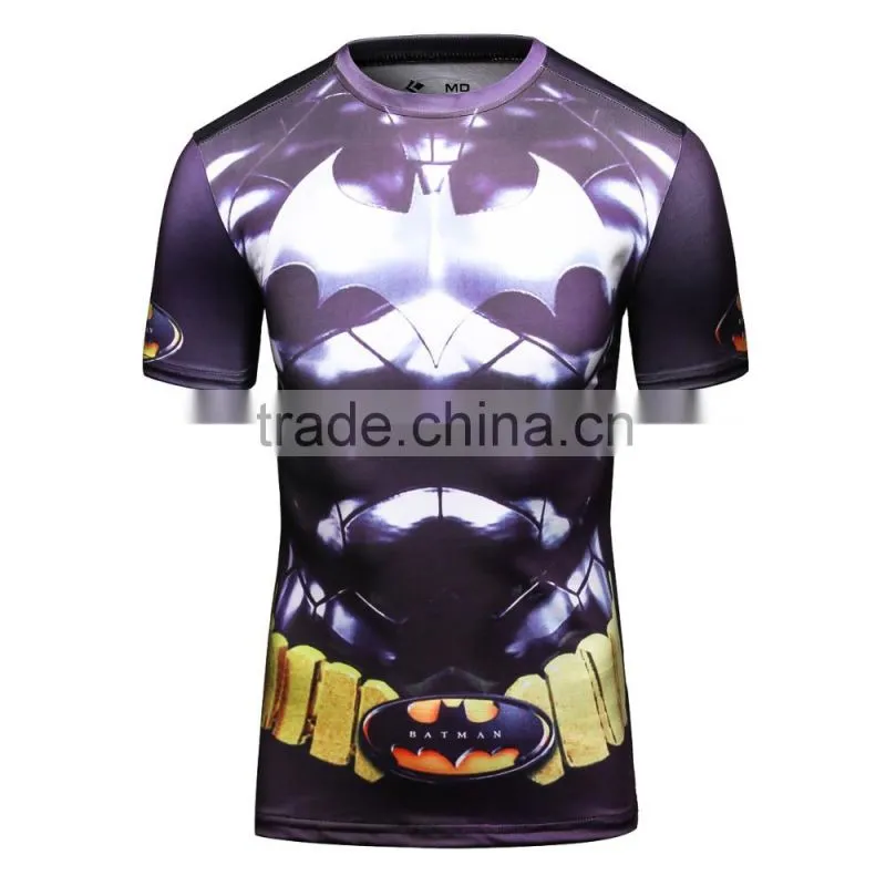 women custom fashion t-shirt 3d sublimation printing polyester t shirt 2016 wholesale men clothing