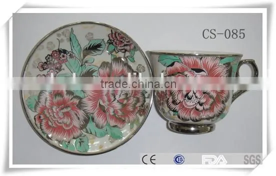High quality tea cup and saucer wholesale