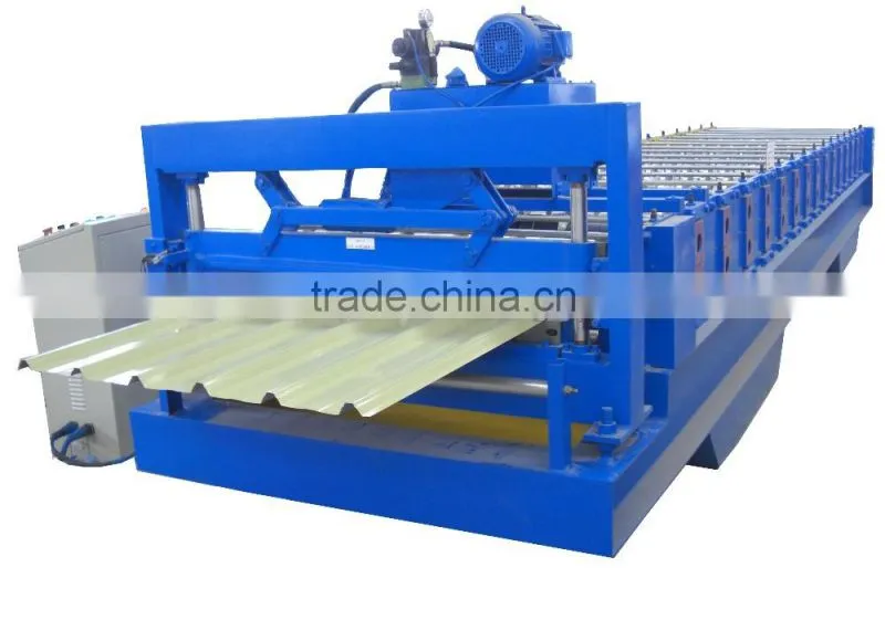Qinyuan high quality steel profile metal roofing roll forming machine prices, good price metal roof panel roll forming machine