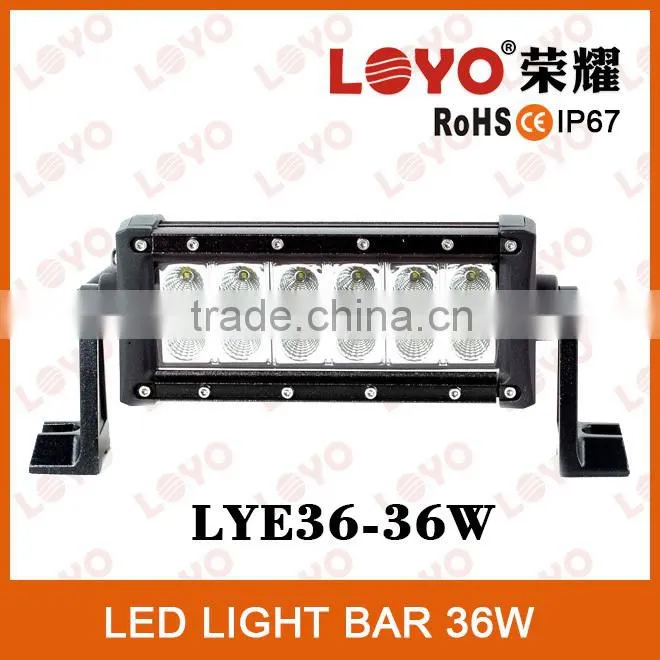 Hot Sale 10-30V DC 36W led light bar for cars led working light bar