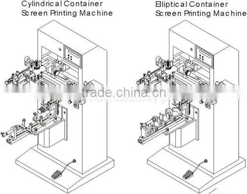 TM-400E Dia 125MM can screen printing machine