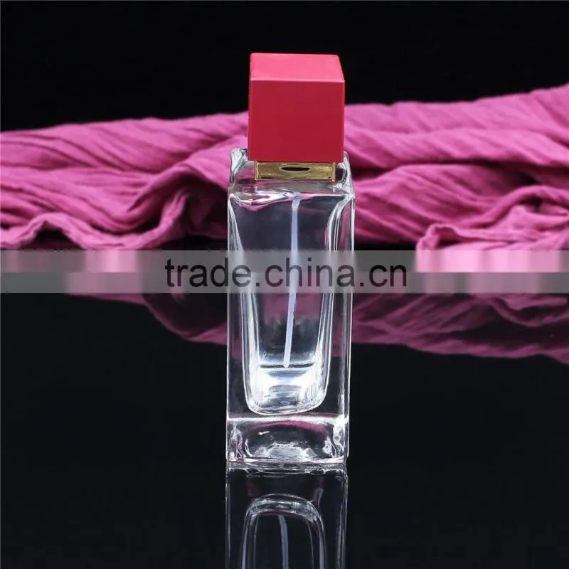 simple style wholesale square glass perfume spray bottle