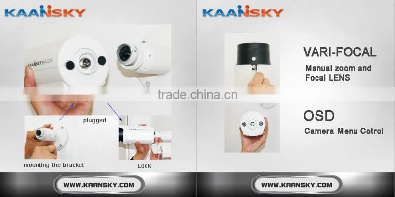 2 Megapixels AHD Cameras, Night Vision Outdoor IP66 Bullet AHD Cameras
