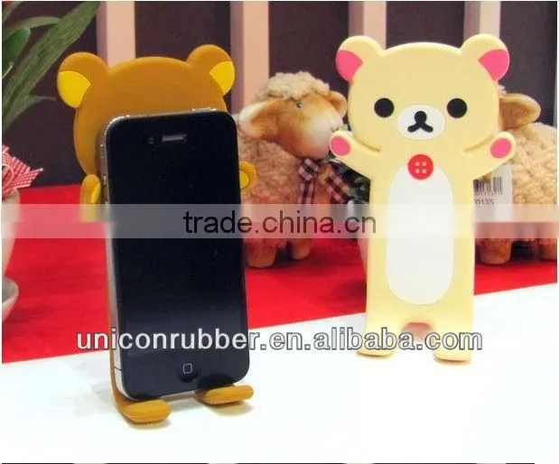 good suction desk phone accessory silicone phone stand
