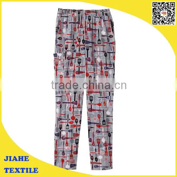 factory price poly cotton blend chef pants