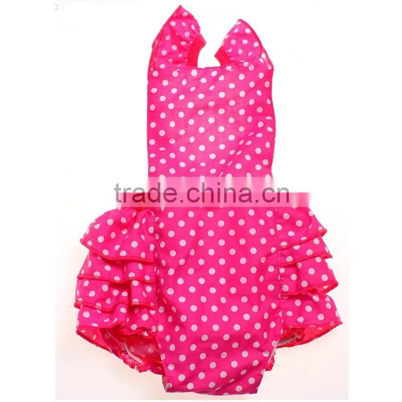 Different fashionable baby wholesale party frock design ruffle dress pattern elegant new born rompers 2016
