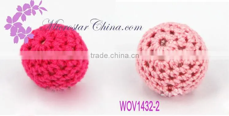 WOV1433 Handmade 14mm IN Stock DIY Ball Woven Beads Crochet Knitting For Sales