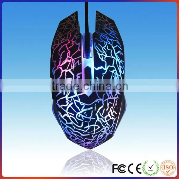 Breath LED Light Gaming Mouse 6D Optical Mouse Driver