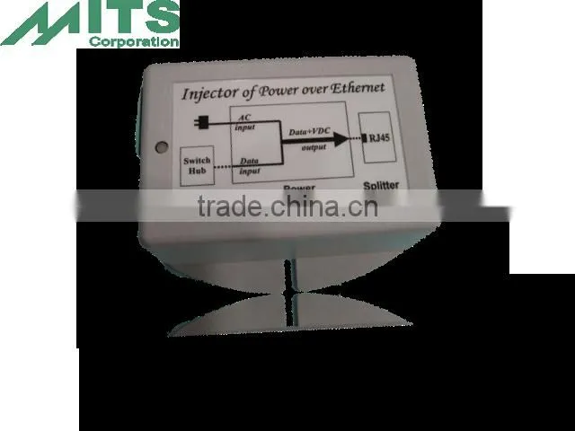 18W/18V 1 port PoE Injector for IP Phone, IP Cam, AP, Security & Networking Devices