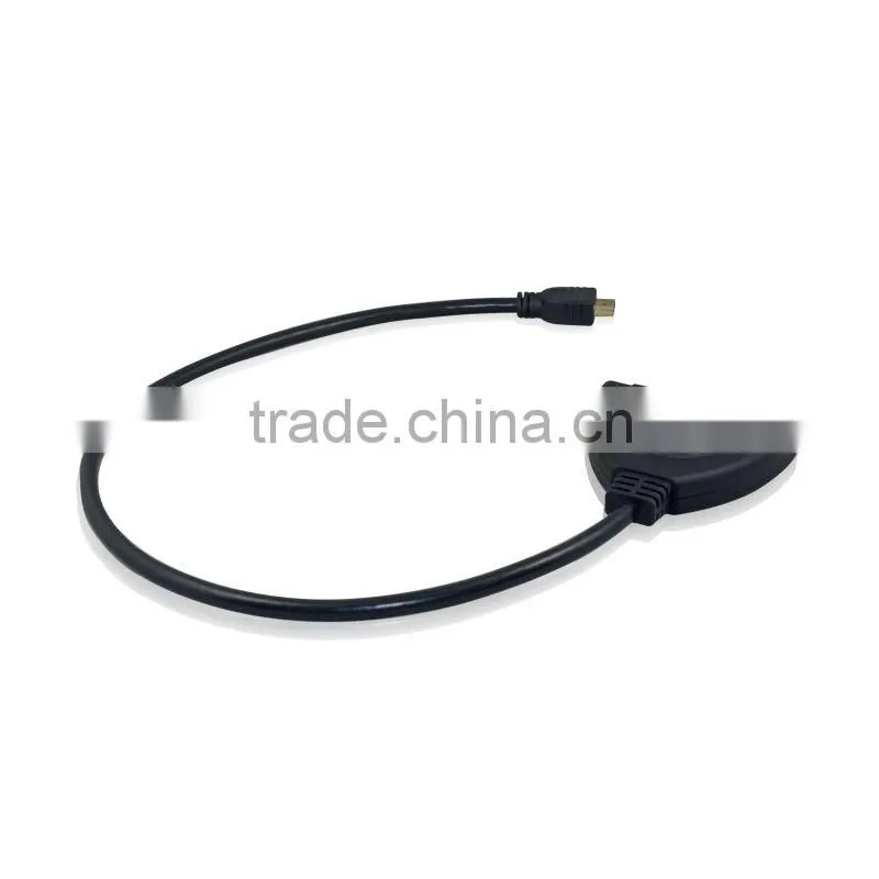 New premium Intelligent 3x1 HDMI video mixer switcher 3 in 1 pigtail for PS4 support 3D for hot video player