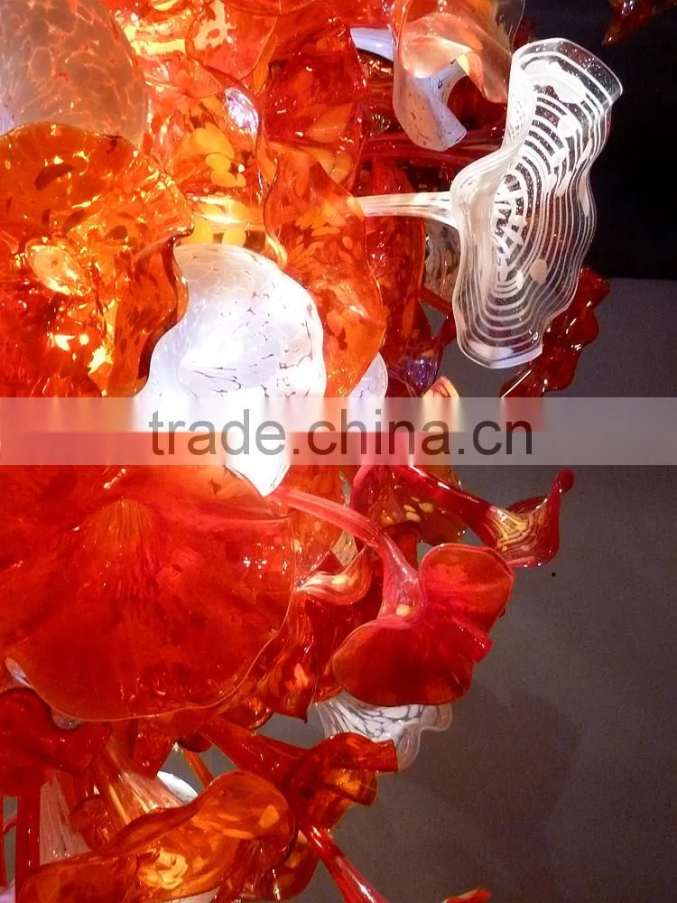 hand blown glass chandelier decoration XO-20150619 Modern glass chandelier from famous Chinese glass artist Mr Ou LianHua