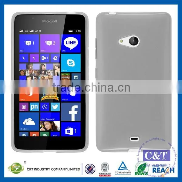 C&T New product tpu cover silicone transparent back case for microsoft nokia lumia 550
