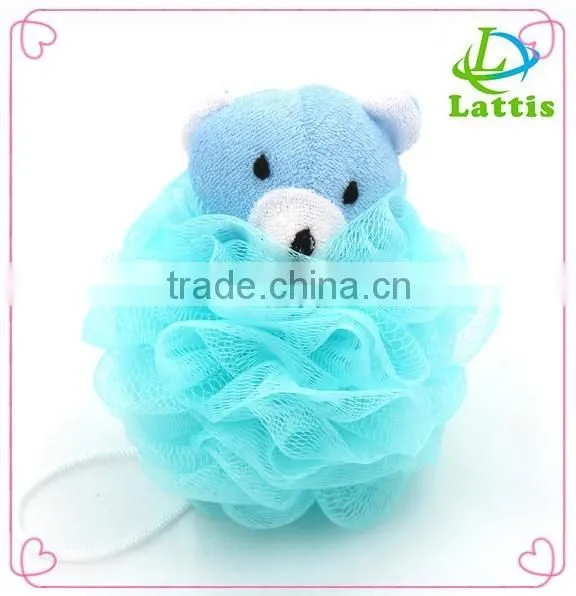 Factory directly nylon mesh sponge for shower