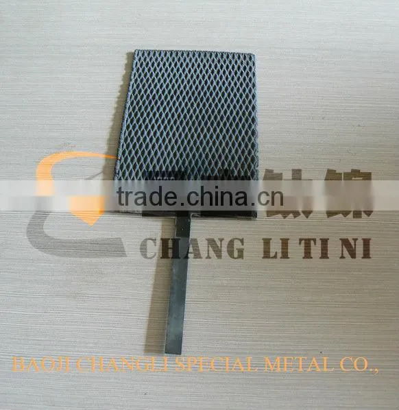 lead oxide electroplating electrode for wastewater treatment