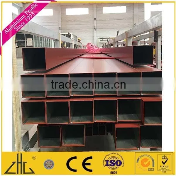 Wow!! powder coating color aluminum tube manufacturer / anodized color aluminum pipe / wood color aluminum pipe factory supplier