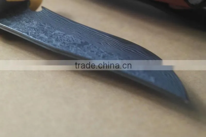 OEM 100% handmade Damascus steel hunting knife