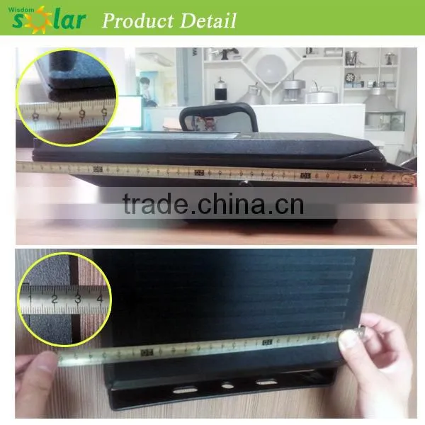 Aluminum 7w solar panel portable led outdoor solar flood light for garage (JR-PB001)