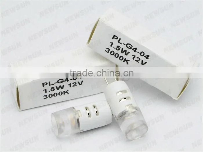 G4 1.5W indoor light Epistar 3020 DC/AC 12V mini led g4 bulb car interior light