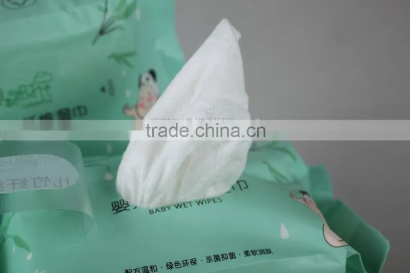 viscose rayon fabric for making wipes OEM 50 gsm/s.q.m 50% rayon 50% polyester household cleaning spunlace wipes