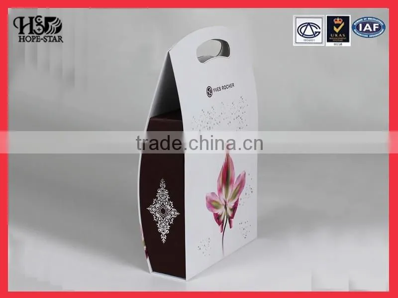 Customized Gift box Cosmetics Packaging Printing Cardboard Portable Paper Box with window
