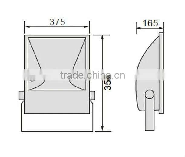 IP44 PIR Sensor Halogen Floodlight 500w DJ-H110