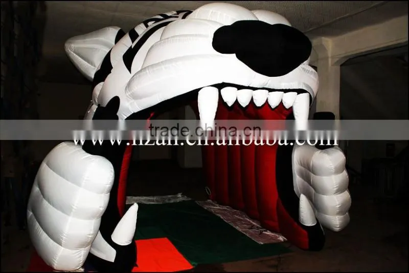 Inflatable Football Tunnel Tent Inflatable Tiger Helmet