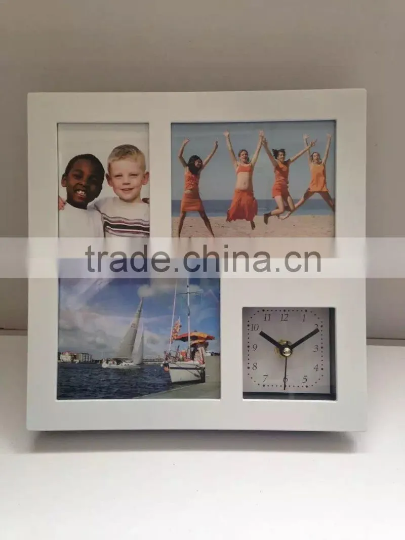 new designed table clock with photo frame 2016