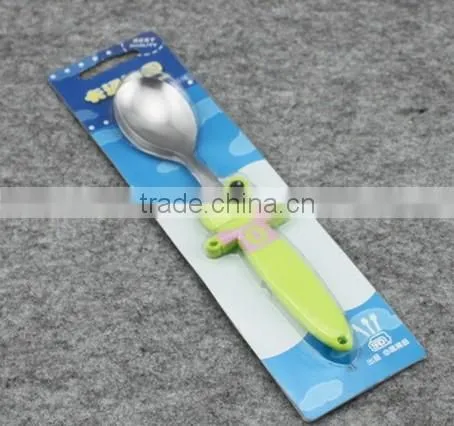 children cutlery set with animated cartoon handle