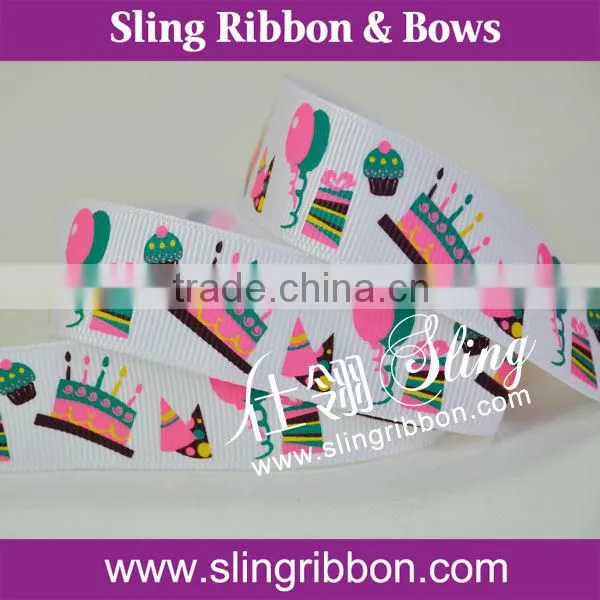 Birthday Bow and Ribbon To Be Wrapped Around Box