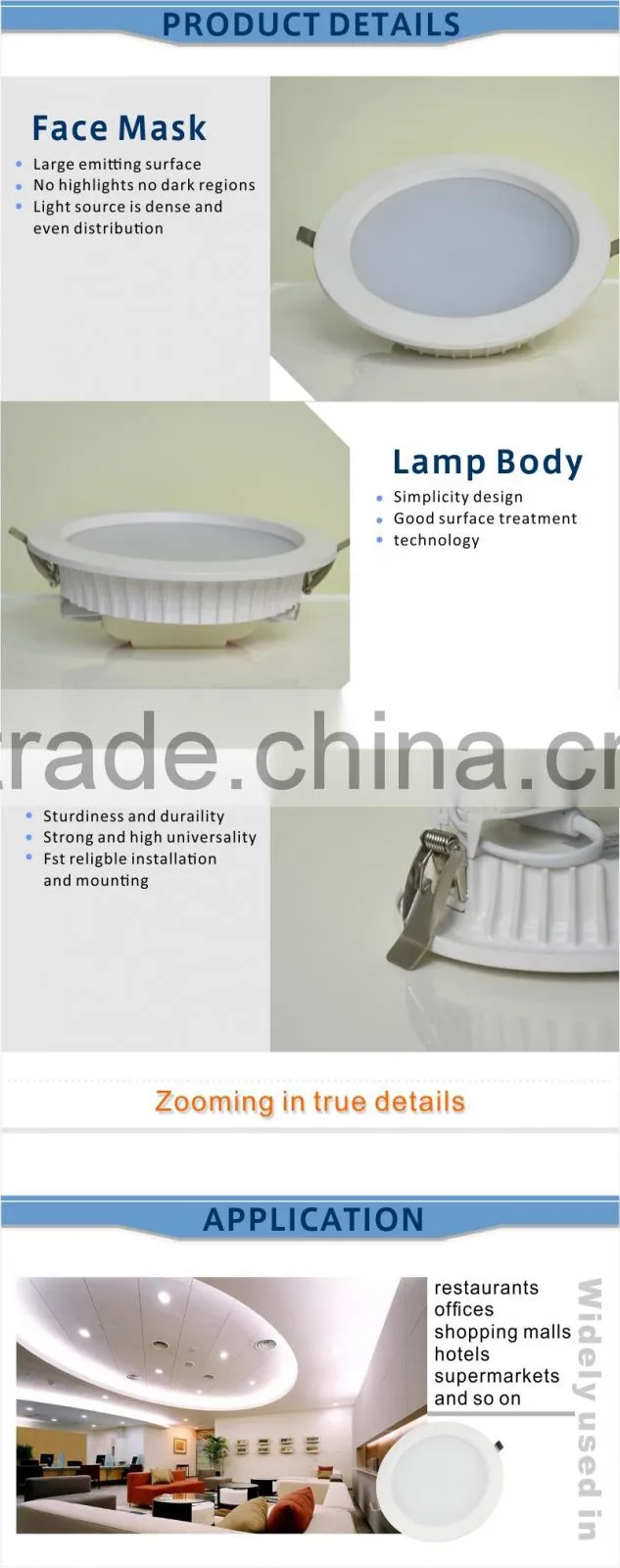 LED Downlight 15W LED Retrofit Kit for North America 4inch downlight led