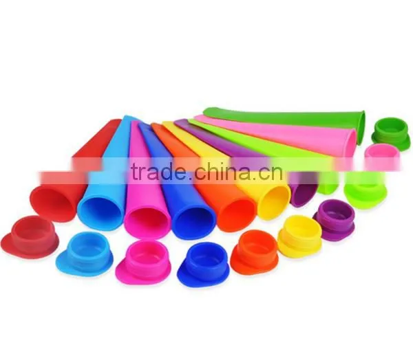 Assorted Colors Silicone Pushup Ice Pops Moldice Cream Molds